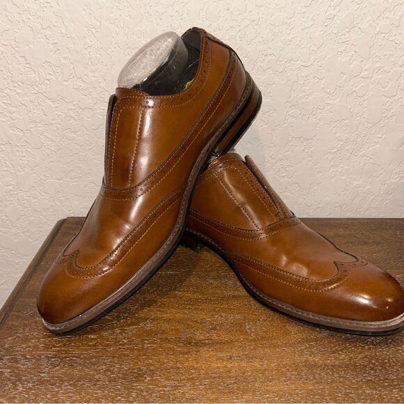 Vance Co. Slip On Wing Tip Dress Shoes